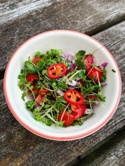 SIMPLE BROCCOLI SPROUT SALAD